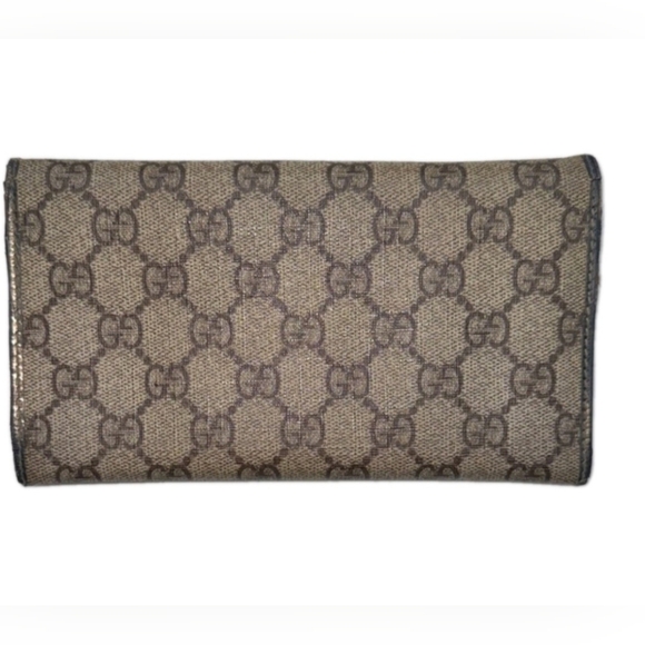 Gucci Vintage GG Plus Women's Monogram Canvas Long Wallet - Picture 2 of 13